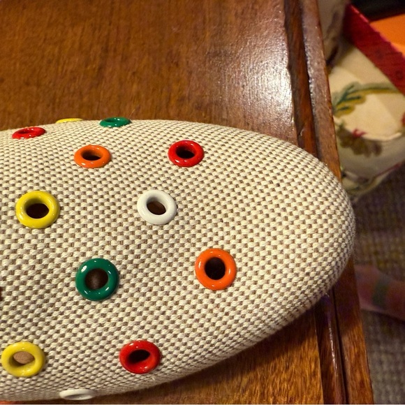 NWOT Jon Josef Tan Flat Loafers w/ multicolor Grommets Size 9.5 MSRP $225 - Picture 8 of 13